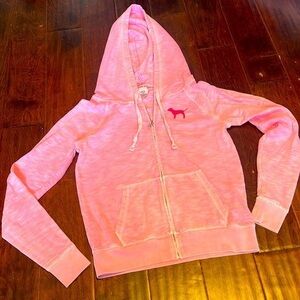 Victoria’s Secret PINK zipper hoodie used condition size xtra small lightweight